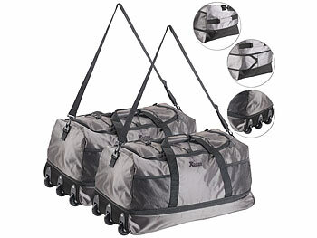 Xcase 2er-Set Reisetaschen mit Trolley-Funktion, 75 - 100 l