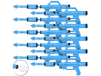 Wasserpistole weite Reichweite: PEARL 10er-Set Wasserpistolen mit PET-Flaschen-Anschluss