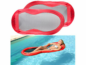 Luftmatratze: infactory 2er-Set Wasserhängematten 200 x 90 cm inklusive Transport-Tasche