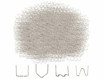 Kfz-Schweißgerät: AGT 2000 Schweißnägel für Kunststoff-Schweißgerät KSW-10, 4 Nageltypen