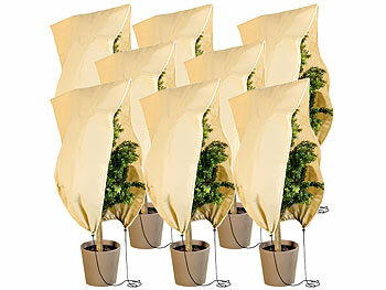 Pflanzenschutz Frost: Royal Gardineer 8er-Set Kübelpflanzensäcke als Winterschutz, 100 x 80 cm, 80 g/m² 