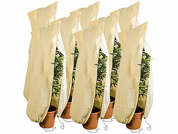 Abdeckung Pflanzen: Royal Gardineer 8er-Set XL-Pflanzenabdeckungen als Winterschutz, 175 x 120 cm, 80 g/m² 