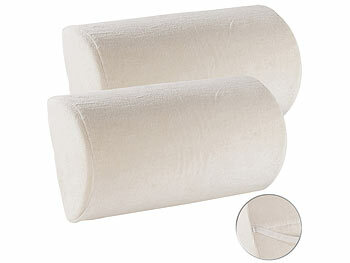 newgen medicals 2er-Set Rückenkissen aus thermoaktivem Memory-Foam