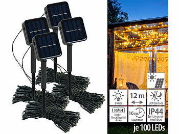 Kurze Solar Lichterkette