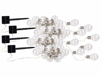 Solar-Lichterkette Glühbirnenform