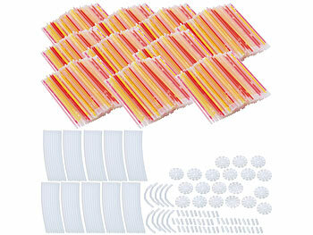 Party-Knicklichter: PEARL 1.000 Knicklichter in 6 Neon-Leuchtfarben, mit Steckverbindern, 20 cm 