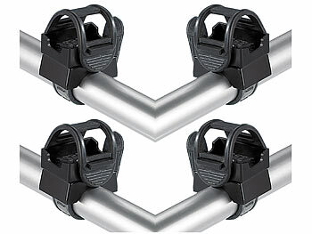 Taschenlampe Halter: Lunartec 4er-Set Universal-Halterungen für Taschenlampen 