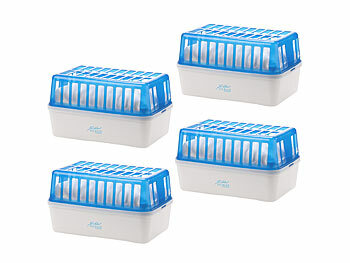 Luftentfeuchter Set: Sichler 4er-Set Raumentfeuchter mit 1,2 kg Granulat, bis 2,5 l, bis 50 m² 