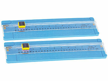 Rollenschneidemaschinen: PEARL 2er-Set A4-Papierschneidemaschinen mit Ersatzklinge 