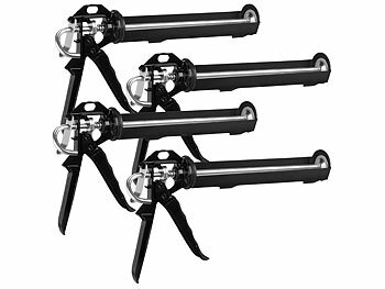 Skelettpistole: AGT 4er-Set Kartuschenpressen, Drehrahmen, für Kartuschen bis 310ml & 23cm 