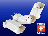 Clip Clap Abzweigstecker 3xTyp13 weiss 230-Volt-Steckdosenleisten
