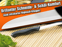 Rosenstein & Söhne Keramik-Messer & Keramik-Schäler im hochwertigen 2er-Set Rosenstein & Söhne Keramik-Messer & -Schäler-Sets