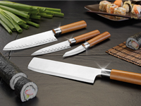 TokioKitchenWare 4-teiliges Küchen-Messerset Edelstahl (PEARL Edition) TokioKitchenWare