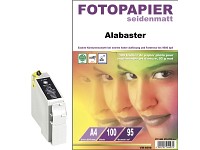 iColor Tintenpatrone für EPSON (schwarz) + Fotopapier GRATIS iColor