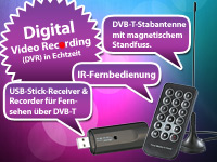 auvisio USB-DVB-T-Receiver & -Recorder "DR-340" auvisio
