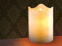 Britesta Echtwachskerze mit beweglicher LED-Flamme, 90 x 130 mm, Gr. M Britesta LED-Echtwachskerzen mit beweglichen Flammen