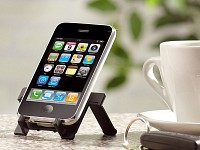 PEARL Portabler Handyaufsteller für iPod, iPhone, Handys & Co. PEARL 