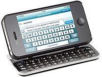Callstel Keyboard-Case für iPhone 4, 4s, beleuchtet, neigbar Callstel iPhone-Tastaturen mit Bluetooth