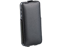 Xcase Stilvolle Klapp-Schutztasche für iPhone 5/5s/SE, schwarz Xcase Schutzhüllen für iPhones 5/5s/SE