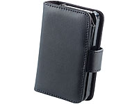 Xcase Schutztasche m. Geldschein- & EC-Kartenfach für iPhone 4/4s, schwarz Xcase Schutzhüllen für iPhones 4/4s