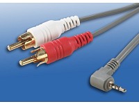 Fibrionic Network Solutions Handy HiFi-Adapter 2,5mm Klinke auf Stereo-Cinch Fibrionic Network Solutions