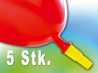 Playtastic Ballon-Heuler 5er-Pack, bunt Playtastic Luftballon-Spielzeuge