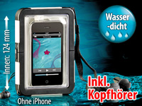 Somikon Outdoor-Schutzgehäuse für iPhone - wasserdicht bis 10 Meter! Somikon