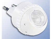 Lunartec Nachtlicht mit 360° ausrichtbarem Lichtkegel, Dämmerungssensor Lunartec LED-Steckdosen-Nachtlicht mit Dämmerungssensor
