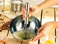 Cucina di Modena Edelstahl-Multi-Quirl mit Dreh-Automatik, 35 cm Cucina di Modena Quirl mit Drehautomatik