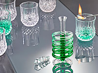 Cucina di Modena Dekorative Glasflasche, spiralförmig Cucina di Modena Glasfläschchen
