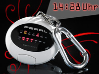 PEARL Binär-Taschenuhr mit Schlüsselanhänger PEARL Binär Taschenuhren