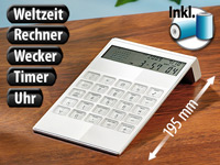 General Office Taschenrechner mit Weltzeitfunktion General Office 