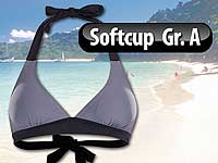 Speeron Bikini-Oberteil in Triangelform, schwarz-grau, Körbchen A Speeron Bikinis