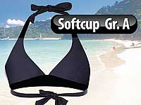 Speeron Bikini-Oberteil in Triangelform, schwarz-grau, Körbchen A Speeron Bikinis