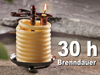 Britesta Nostalgie-Kerzenleuchter aus Metall inkl. 2m Wachsschnur Britesta Bienenwachskerzen