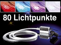 Lunartec LED-Glasfaser-Sternenhimmel Multi-Color mit Farbwechlser Lunartec LED Glasfaser Sternenhimmel