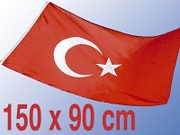 Fahne Türkei-Deutschland 90 x 150 cm