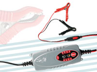 Lescars Automatisches Batterieladegerät 1.0 A, 6 & 12 V Lescars KFZ-Batterie-Ladegeräte