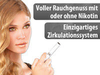 Duvence e-Zigarette deLuxe, 2er-Set mit 5 Leer-Depots, weiß (refurbished) Duvence e-Zigaretten