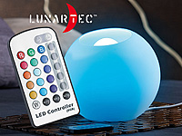 Lunartec Fernbedienbare LED-Licht-Kugel aus Milchglas Lunartec LED-Licht-Kugel Lampen