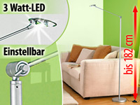 Lunartec Energiespar-Stehlampe "Ophelia Lounge" mit 3 Watt Extreme-LED Lunartec Stehlampen