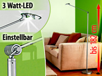 Lunartec Energiespar-Stehlampe "Ophelia Lounge" mit 3 Watt Extreme-LED Lunartec Stehlampen