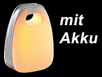 Lunartec Designer-Akku-LED-Deko- & Leselicht - warmweiß Lunartec Akku-betriebene Tischleuchten