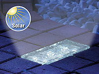 Lunartec Solar-Glasbaustein mit LED & Lichtsensor, 19,5 x 9,8 x 6 cm Lunartec LED-Solar-Glasbausteine