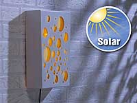 Lunartec Outdoor-Solar-Wandbild "Kugeln" mit orangener LED-Beleuchtung Lunartec Solar LED-Wandbilder