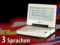 Linguatis Digitaler 3in1-Reiseübersetzer mit Sprachausgabe VT-3503 Linguatis