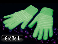 infactory 1 Paar nachleuchtende Handschuhe "Glow-in-the-dark", Größe L infactory Leucht-Handschuhe