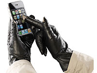 PEARL urban Touchscreen-Handschuhe, Ziegenleder, für Damen, Gr. 6,0 (XS) PEARL urban Ziegenleder Handschuhe mit kapazitiven Fingerkuppen