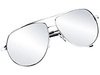 PEARL Verspiegelte Sonnenbrille im legendären Piloten-Style (UV-400) PEARL Piloten-Sonnenbrillen
