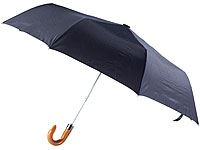 Carlo Milano Regenschirm mit Holzgriff Carlo Milano Automatik-Regenschirme mit Naturholz-Griffen